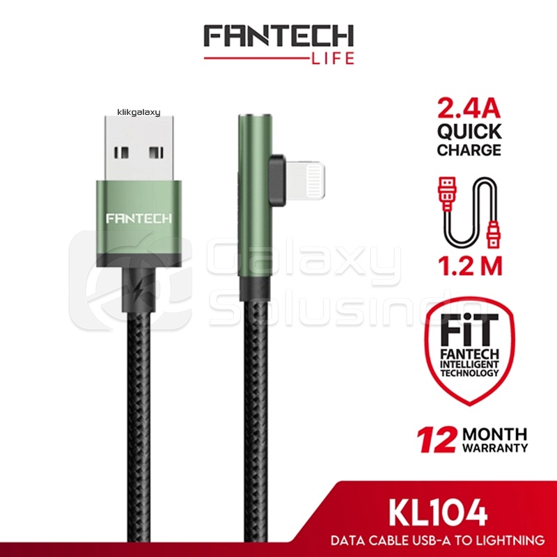 Fantech KL104 Lightning USB Cable Data Fast Charging - 1.2 meter for Apple Iphone