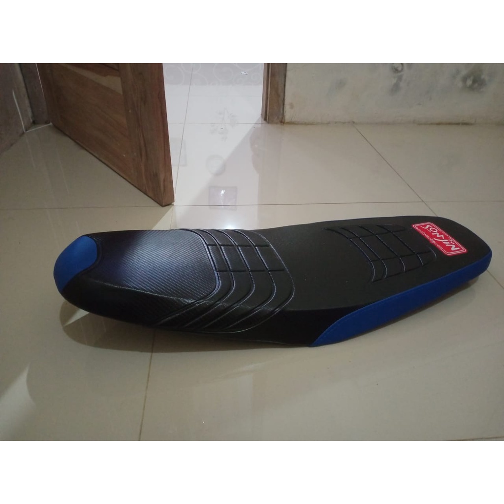 Jok slim Jupiter Z lama Burhan lis warna - Jok Yamaha Jupiter Burhan Z Lama Modifikasi - Jok motor J