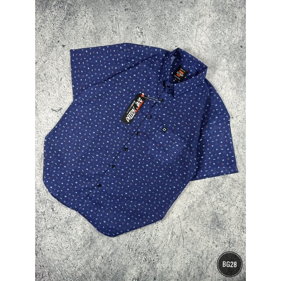 Kemeja Pria Big Size / Kemeja Pria Jumbo / Kemeja Pria Lengan Pendek Ukuran XL/XXL/XXXL (BG13)