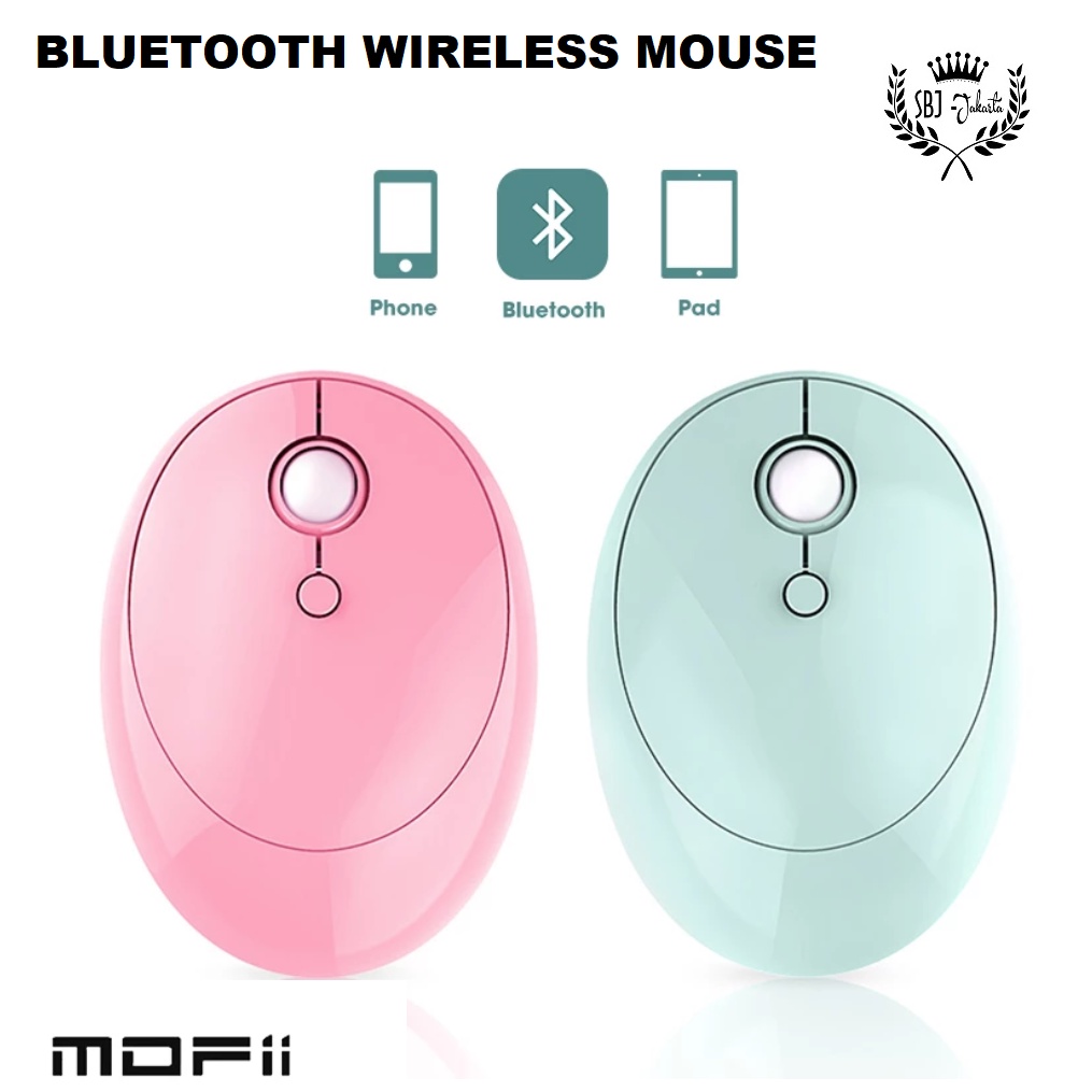 Mofii Original Bluetooth Wireless Premium Mouse Gaming Office 1600 dpi Tablet HP