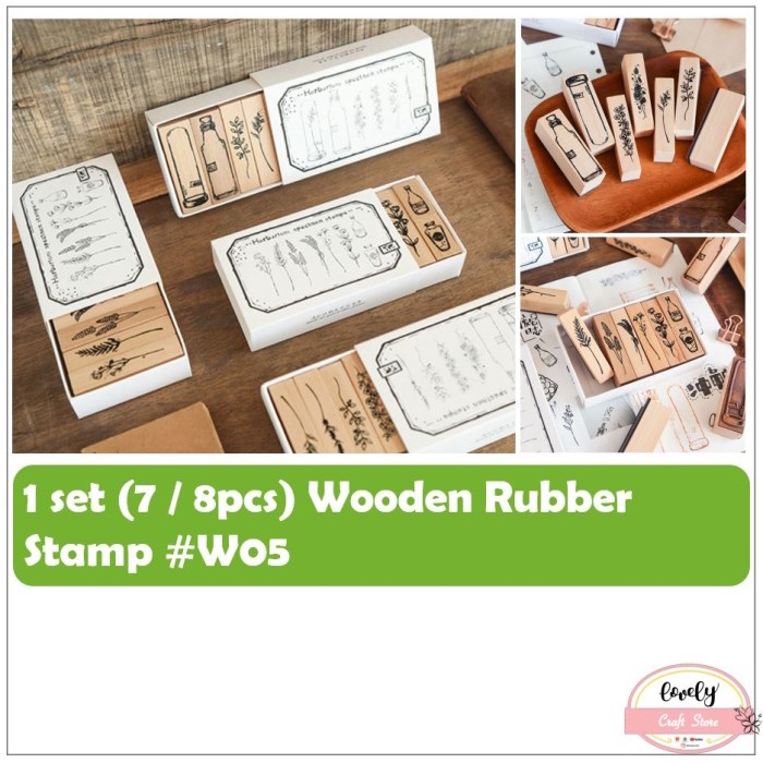 

Terlaris Diy Wooden Rubber Stamp Stempel Kayu Journal, Scrapbook, Diary #05