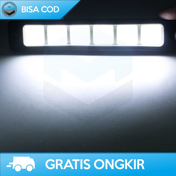 FOGLAMP MOBIL 6 LED SUPER TERANG LAMPU KABUT COOL WHITE 12V TAHAN AIR