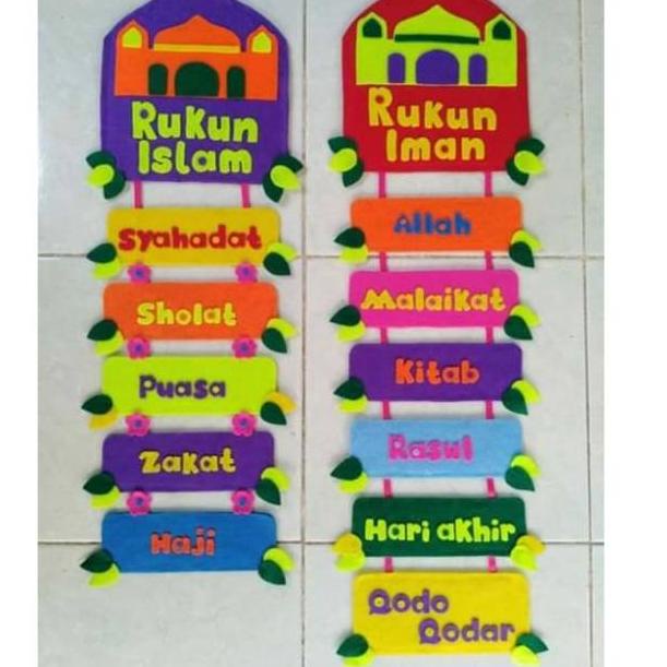 VIRAL Dinding /islam /Hiasan dinding/  rukun islam