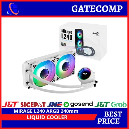 Aerocool Mirage L240 240MM ARGB Liquid Cooler  White