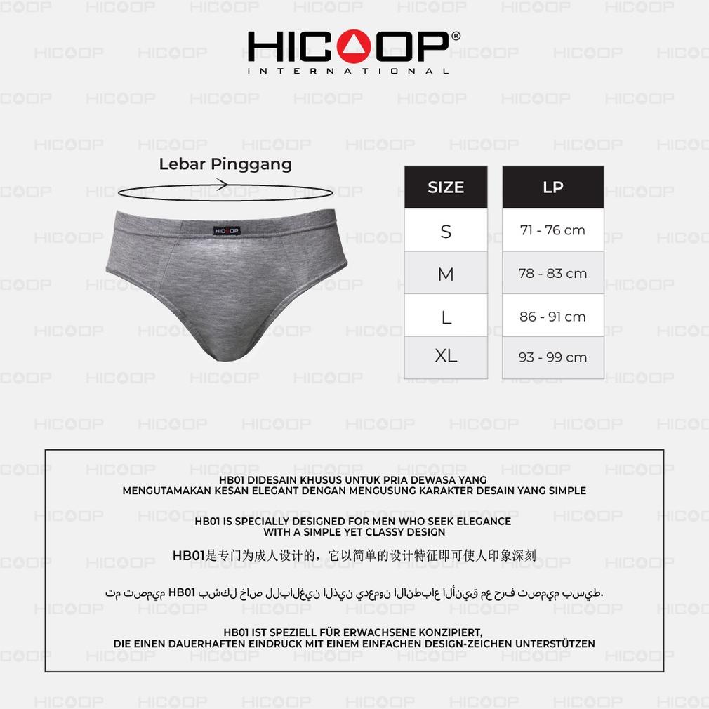 Terbaru Celana Dalam Brief Adem Pria Hicoop HB-01 Murah