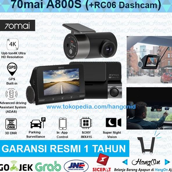 70mai A800S 4K DashCam WiFi GPS ADAS Smart Dash Camera Cam Car