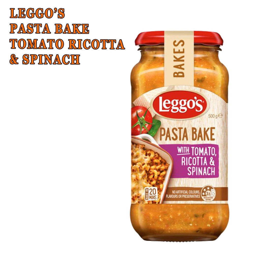 LEGGOS PASTA BAKE TOMATO RICOTTA&amp;SPINACH 500g