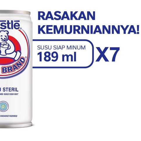 

☀ BEAR BRAND Susu Kaleng Susu Beruang Susu Steril 189ml 7pcs ✬