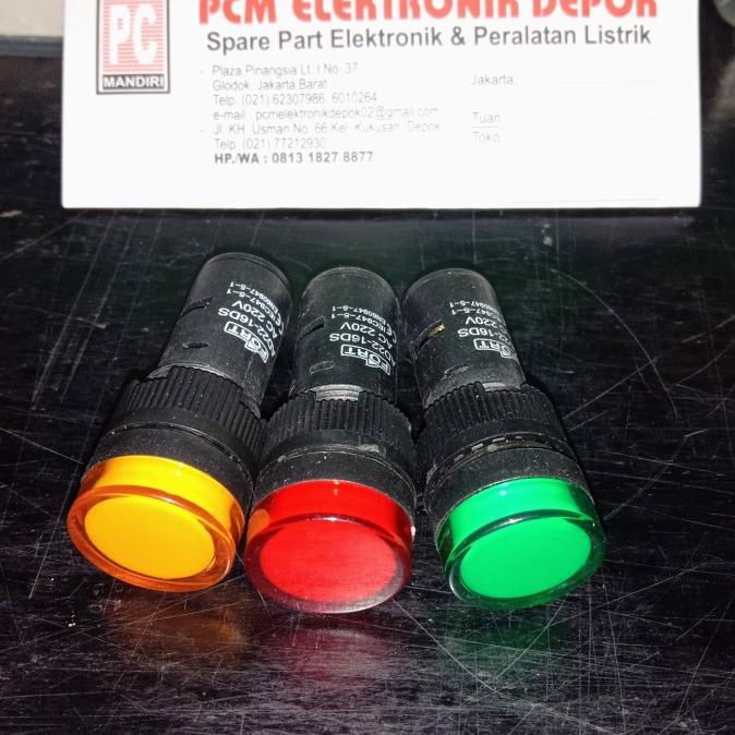 AD22-16DS AC 220V LED indikator Pilot Lamp pcmelektrob9090 Segera Dapatkan
