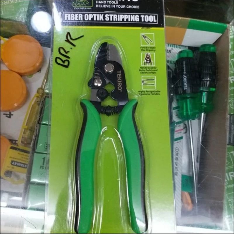 Tekiro tang potong kabel fiber optik 6.3&quot; / fiber optic striping tool 6.3 inch