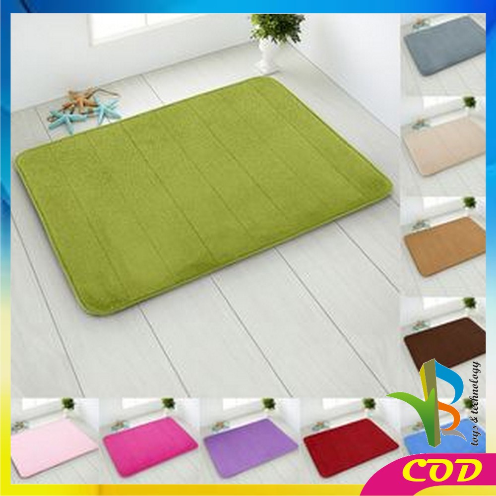 RB-C362 (80x60cm) Keset Kaki Anti Slip Bahan Memory Foam / Keset Dapur Anti Slip Menyerap Air / Alas Kaki Keset Kamar Mandi