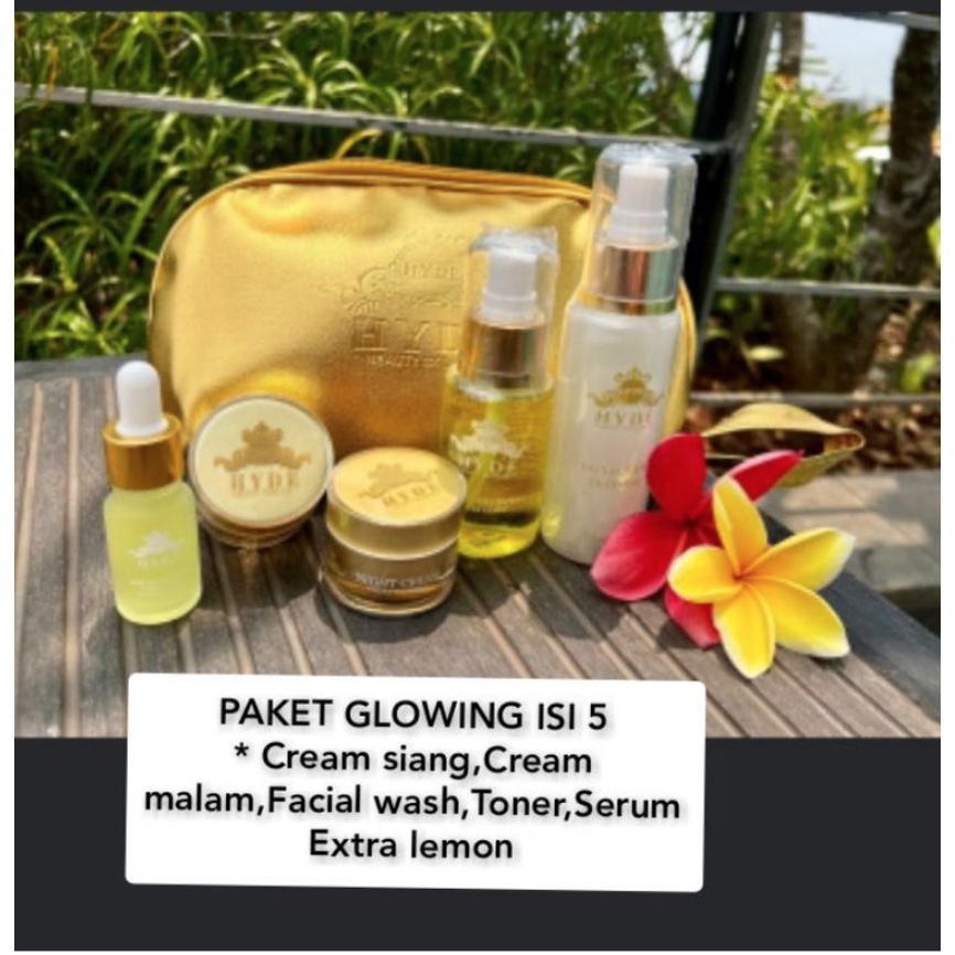 HYDE SKINCARE PAKET GLOWING ISI 5