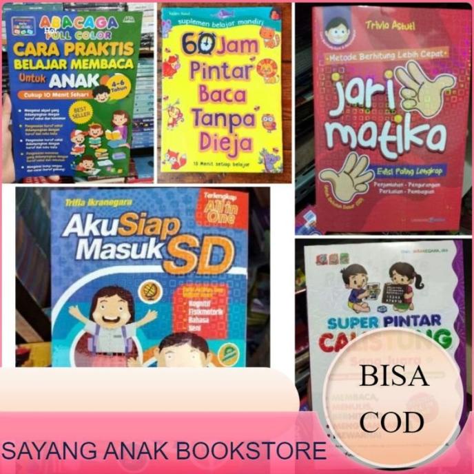 

Paket 5 Buku Abacaga - 60 Jam Pintar Baca Tanpa Dieja - Jari Matika