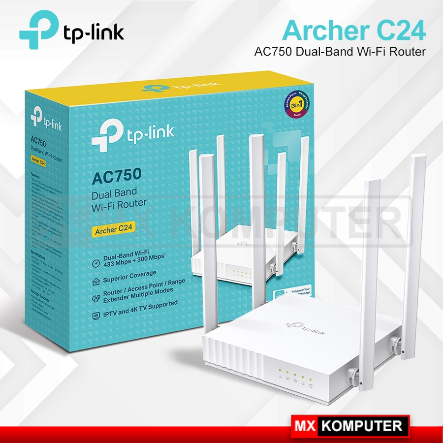 TP-Link Archer C24 AC750 Dual-Band Wireless Router TP Link Router