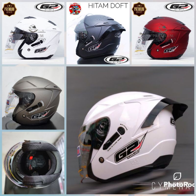 Helm G2 Doubel Visior Original Sni G2 OPTIMEX Paket Ganteng