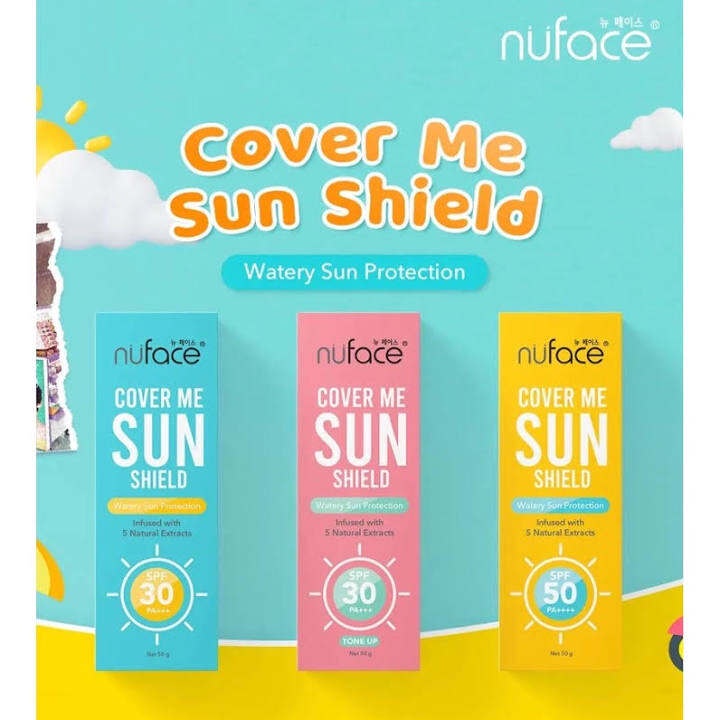 Nuface Cover Me Sun Shield / nuface sunscreen spf 50 / nuface sunscreen spf 30
