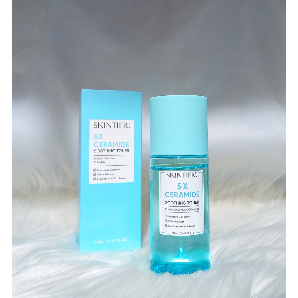 ✿ELYSABETHME✿  Skintific 5x ceramide soothing toner mencerahkan memperbaiki skin barrier putih kulit