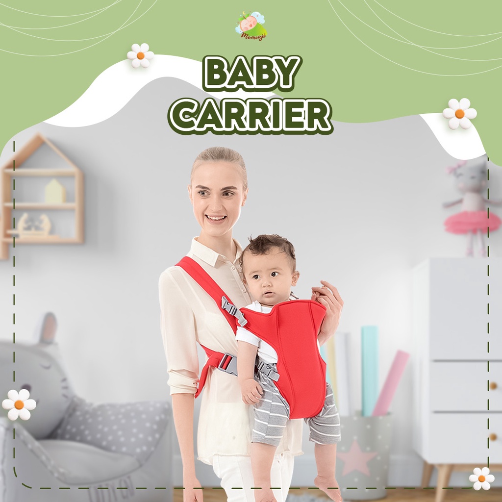 MOMOGII Gendongan Depan Anak Model Kangguru Baby Carrier Hipseat Kualitas Import