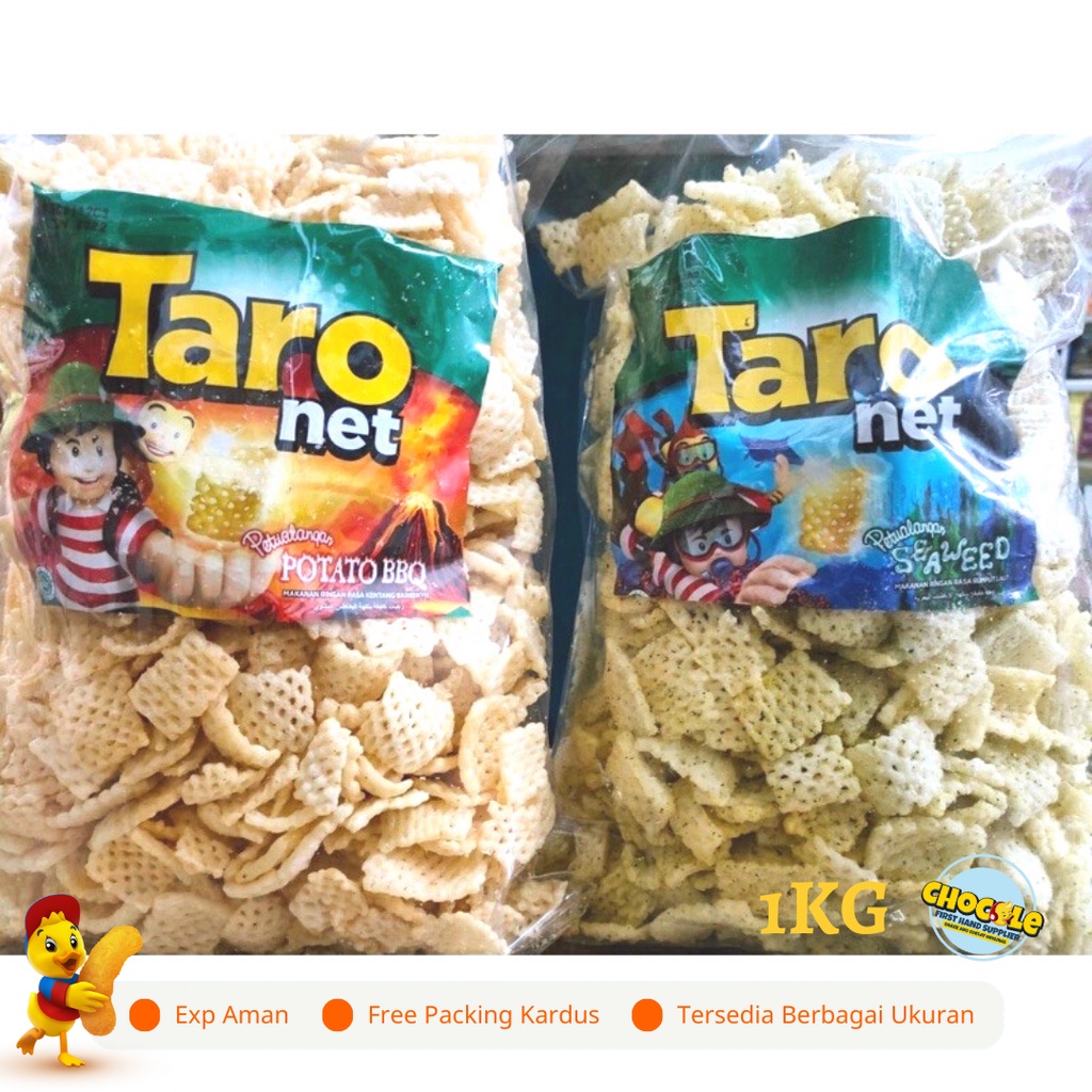 

PROMO 1.1 TARO NET 1KG || PUSAT GROSIR SNACK DAN COKLAT KILOAN ORIGINAL || CEMILAN INDOFOOD II LEBARAN 2024