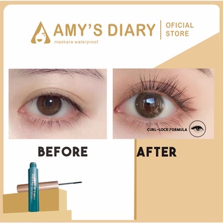 Maskara Amy's Diary Waterproof Amy's Diary slender and curved different roots stain resistant sweatproof Formula Baru