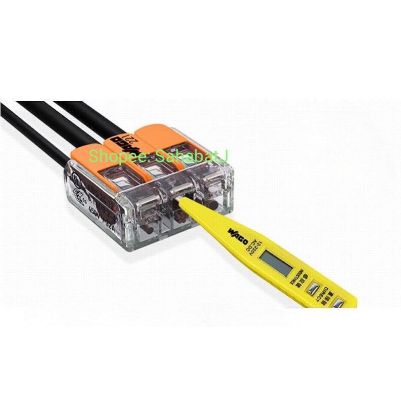 Wago Wire Connector Konektor Kabel Penyambung 221-412 / 221-413 / 221-415 / 221-612 / 221-613 / 221-615 / 221-2411
