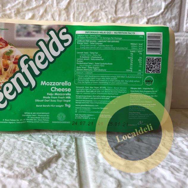 

➽ GREENFIELDS MOZZARELLA/ MOZARELLA/ MOZZARELA CHEESE/ KEJU MOZZARELLA GREENFIELDS ✹