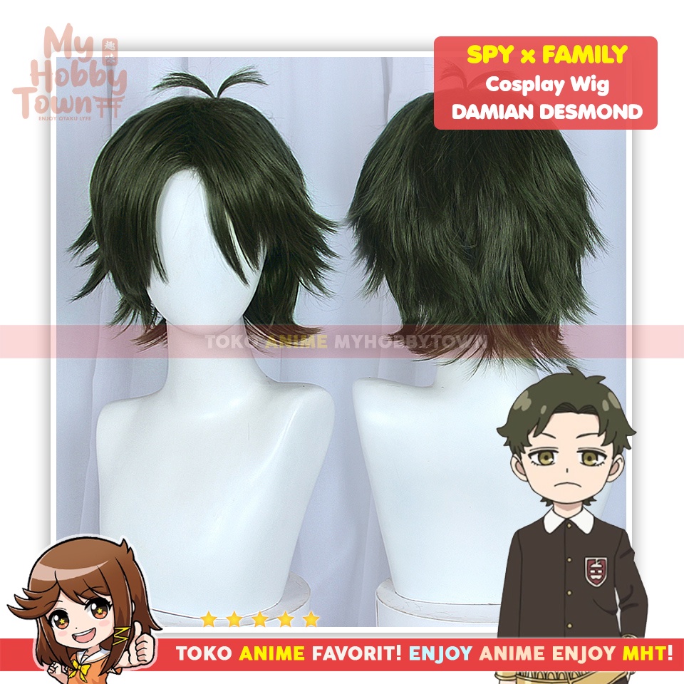 Wig Rambut Palsu Cosplay Anime Spy X Family : Damian Desmond