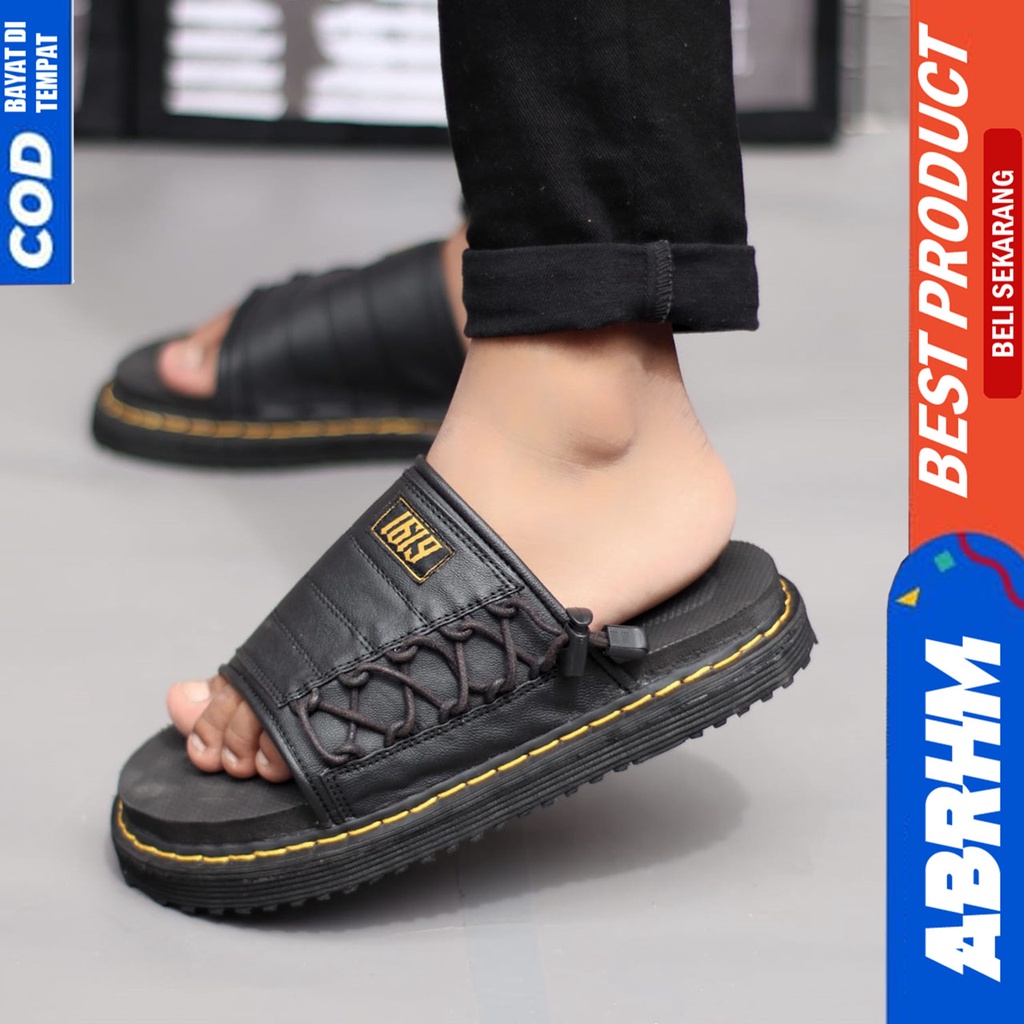 Sandal Slide Pria Docmart Sendal Selop Pria Distro Original Abraham Austin