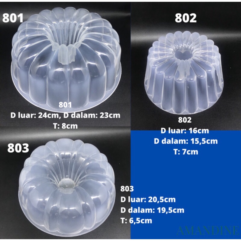 Cetakan Agar Agar 801 Loyang Plastik Ager Puding Pudding Polkadot