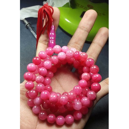 Batu Akik Tasbih Batu Ruby Tanzania 3s328