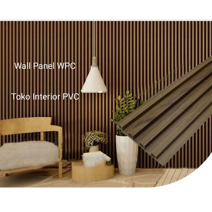 Floor Wall Panel Wpc Indoor Wpc Fluted Panel Panjang 2.9M
