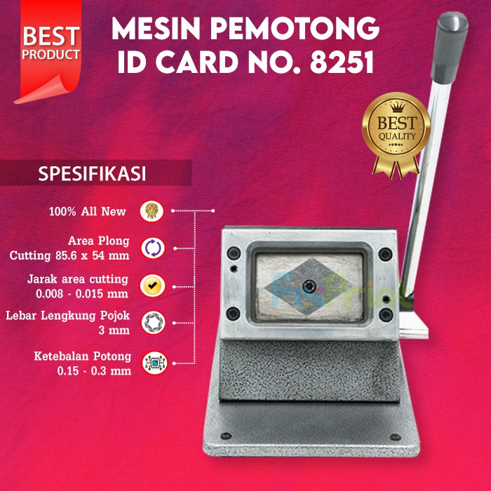 

Best Seller Mesin Plong Pemotong Id Card Alat Potong Pvc Cutter Instant 85.6X54Mm