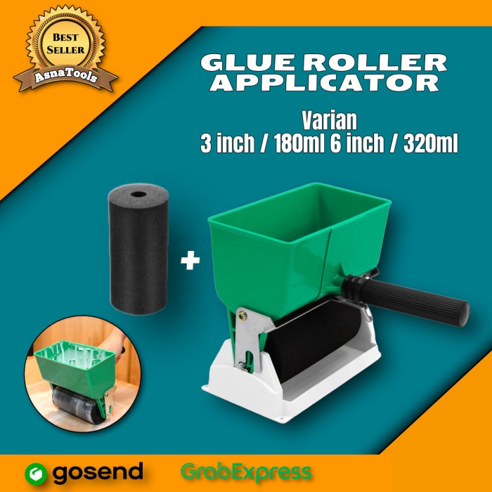 

Terlaris 6 Inch Glue Roller Glue Aplicator Roller 6 Inch Alat Perata Lem Hpl