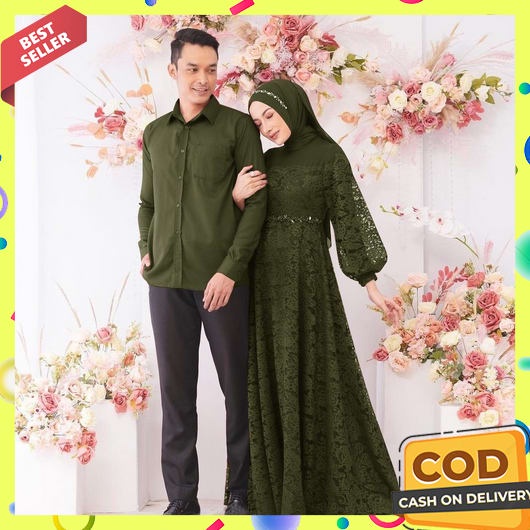 Gamis Couple Suami Istri 2023 Ibu Dan Anak Cewek Keluarga Games2022 Cople Abaya Pakaian Lamaran Keme