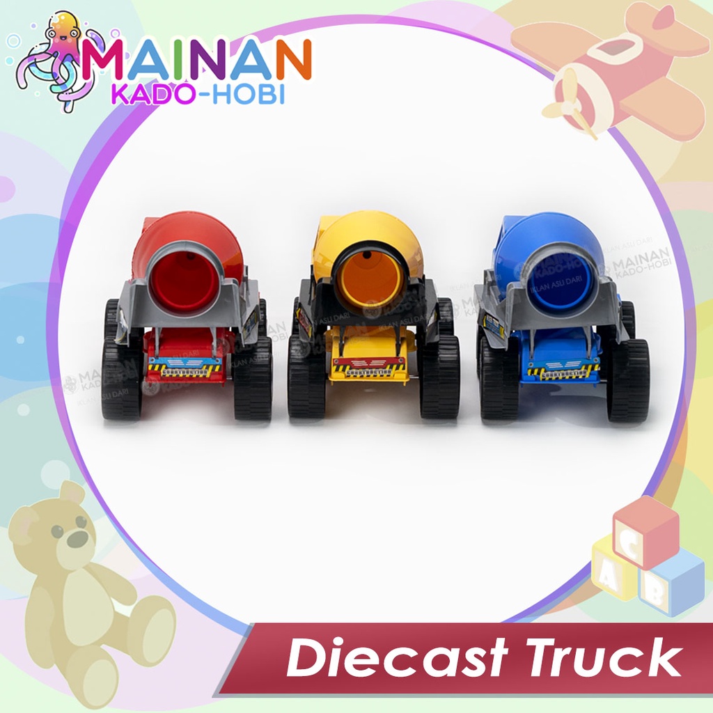 KADO MAINAN MOTORIK ANAK MINIATUR DIECAST MOBIL TRUCK KONSTRUKSI TRUK MOLEN