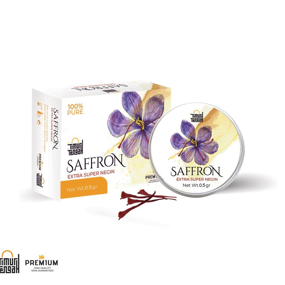 

❊ Saffron Safron Timur Tengah Extra Super Negin 0,5 gr Premium Original ♗