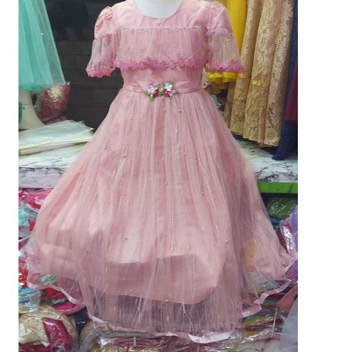 ♦ Gaun anak mutiara dpn blkg tile polos ❁