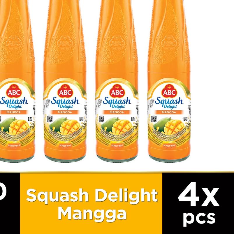 

➩ ABC Sirup Squash Delight Mangga 450 ml - Multi Pack 4 pcs ❃