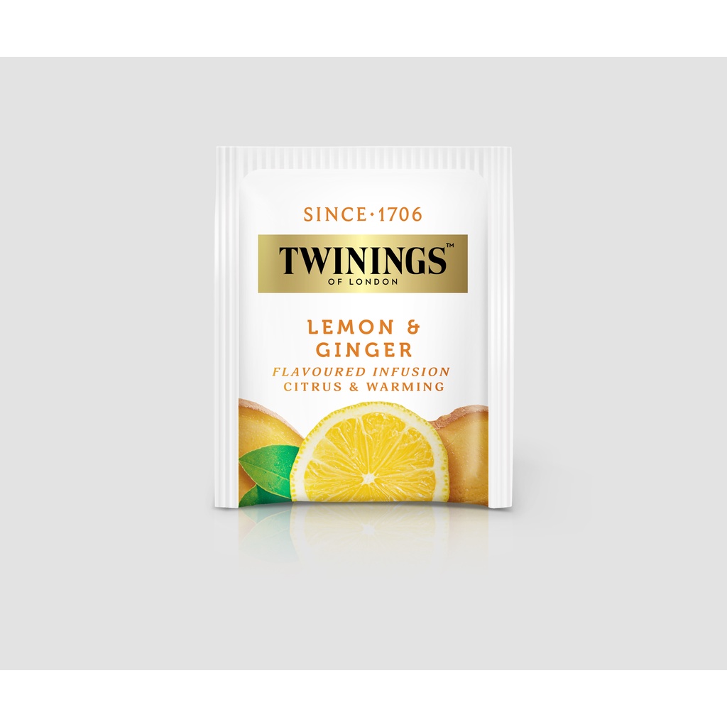 

Twinings Lemon & Ginger Tea Per Sachet Teh Seduh Lemon Jahe Import