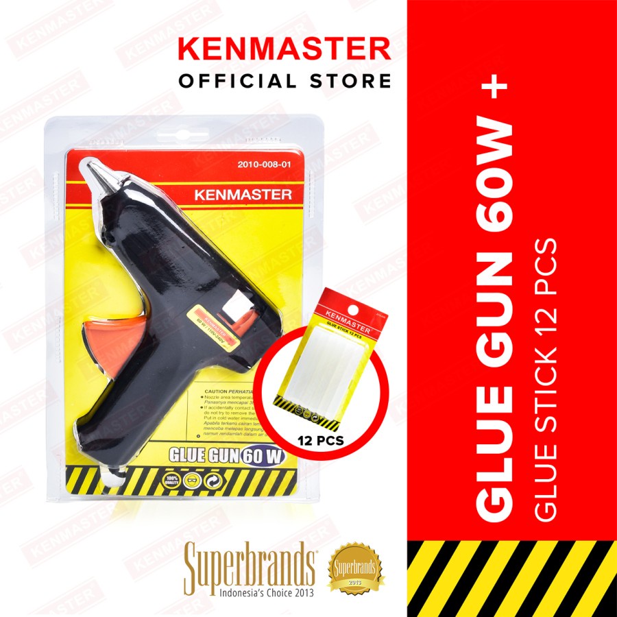 Kenmaster Glue Gun Lem tembak +  Refil Lem Stick