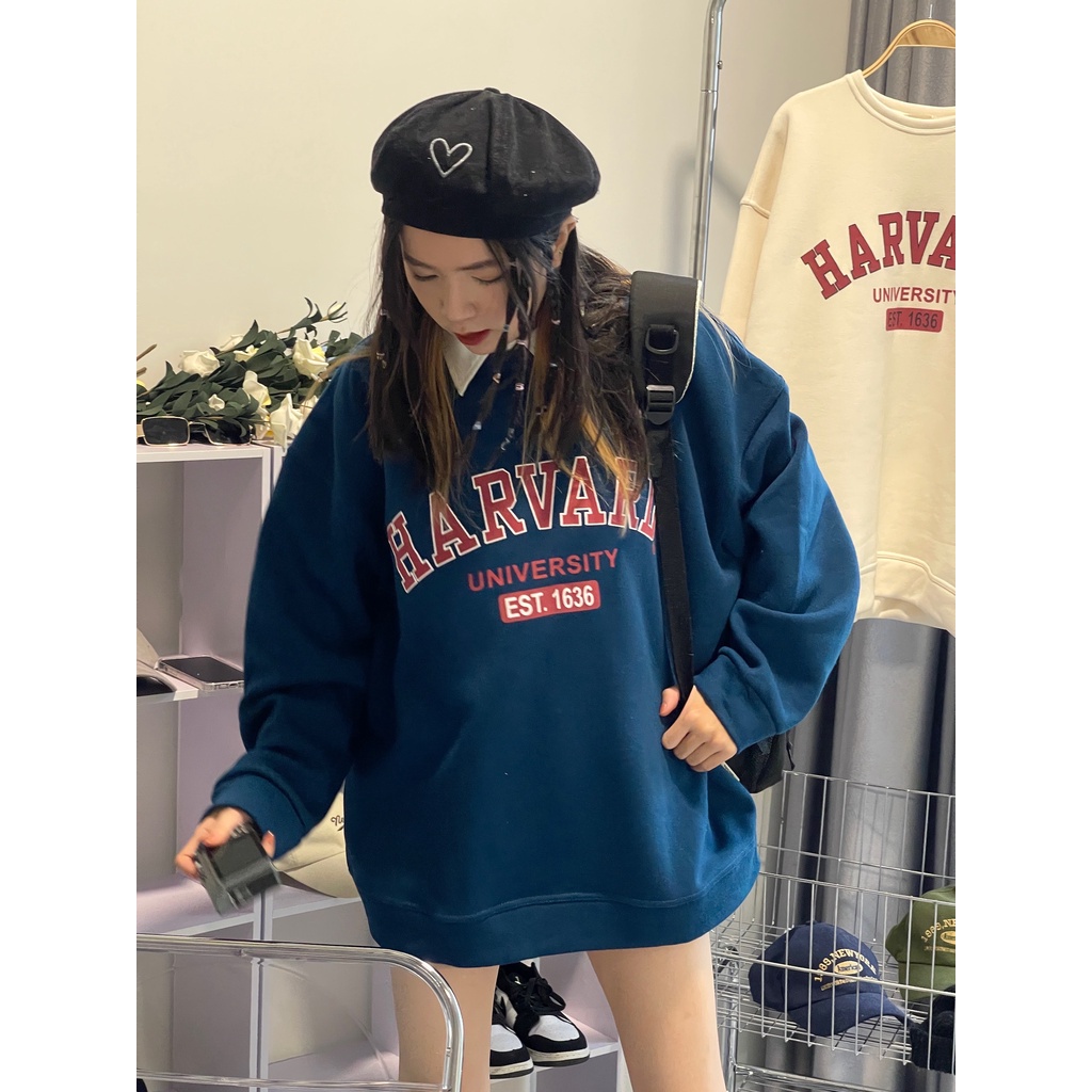 Sweater Harvard University Unisex Pria &amp; Wanita | Dhea Fashion