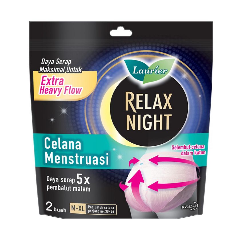 Laurier Relax Night Celana Menstruasi M-XL/S-M Isi 2pcs