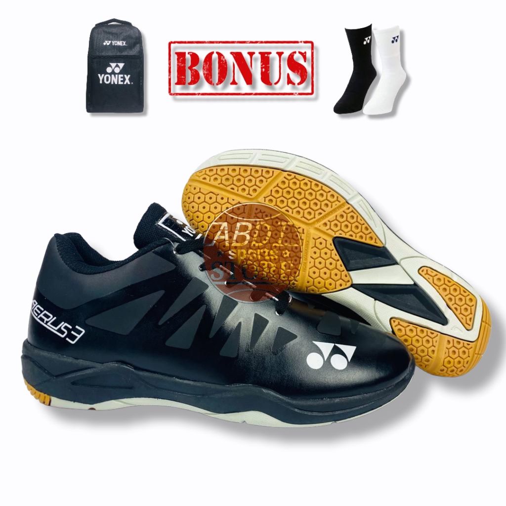 Sepatu Badminton Yonex Aerus 3 Karet Anti Slip/ Sepatu Bulu Tangkis Yonex Aerus 3 Karet