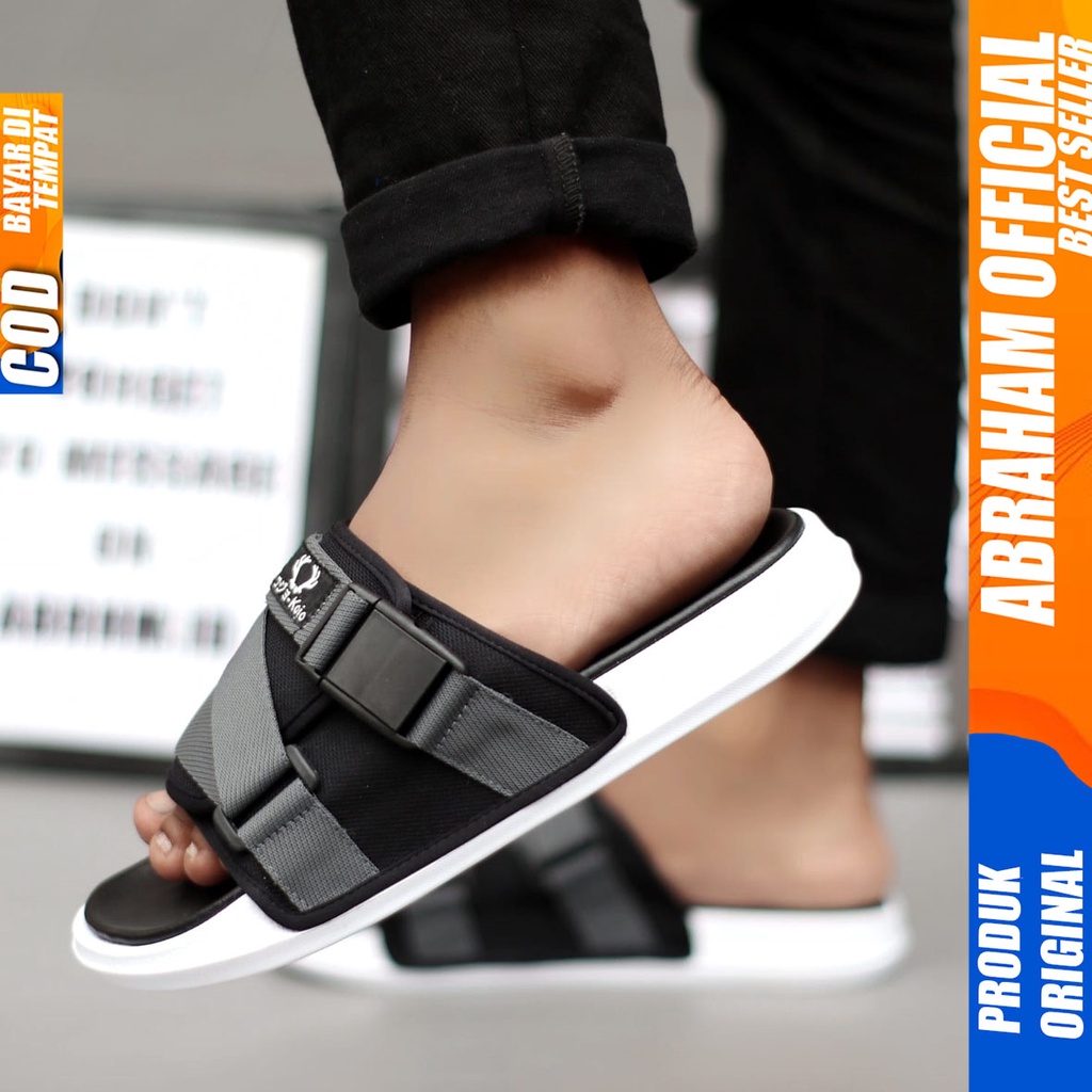 Sandal Slide Pria Kasual Sandal Slop Cowok Slifers Original Distro Keren
