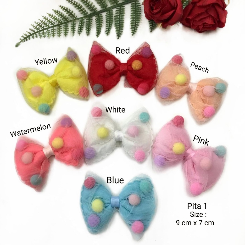 APLIKASI PITA BORCI |GLITER | POM2 | POLKADOT