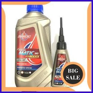 perkakas PAKET OLI FEDERAL MATIC ECOMAXX 30 10W30 SYNTHETIC DENGAN OLI GARDAN 140ZZ3
