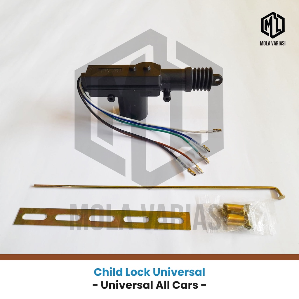 Anak Central Lock Central Lock Pintu Mobil 5 Kabel Universal