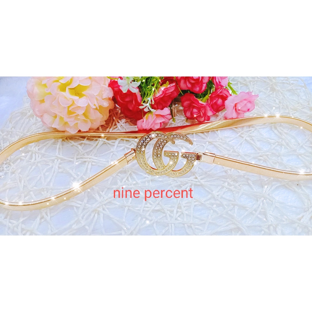 Atmos_27, Sabuk Wanita Logam Elatis / Belt Elastis Gesper Wanita Elastis Untuk Dress Kemeja Gamis Tunik / Fashion Terbaru / Gesper Sabuk Elastis