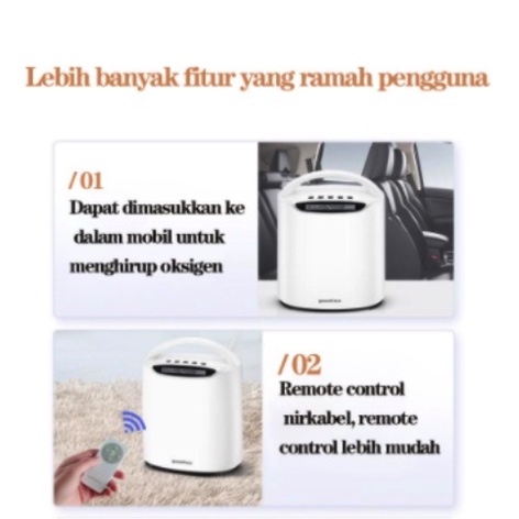 Yuwell YU500 Medical Oxygen Concentrator Home Care Oxygen Mesin oxygen