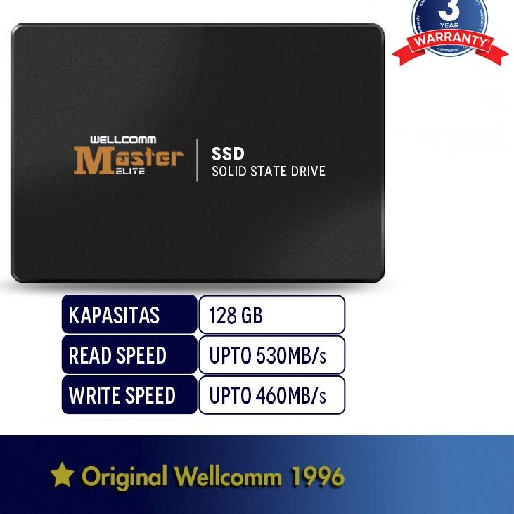 ➲ Wellcomm SSD 120 GB SATA III 2.5" / SSD Murah / SSD 128GB Elite CADDY ✫